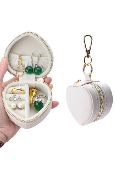 MINI HEART JEWELRY BOX KEYCHAIN BAG CHARM | 40P591