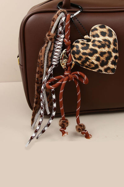 BAG CHARM KEY CHAIN - ANIMAL HEART ROPE | 40KC168