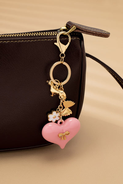 BAG CHARM-HEART DOG BAG CHARM KEY CHAIN | 80K087
