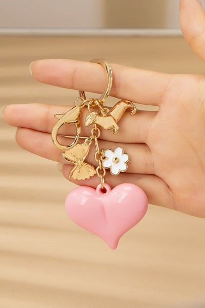 BAG CHARM-HEART DOG BAG CHARM KEY CHAIN | 80K087