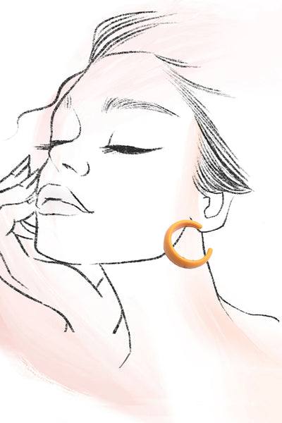 MULTI CLASSIC ACRYLIC HOOP TRIO EARRINGS | 40E449