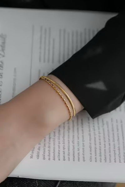 18K STAINLESS STEEL TARNISH FREE LAYERED BRACELET | 40B5208