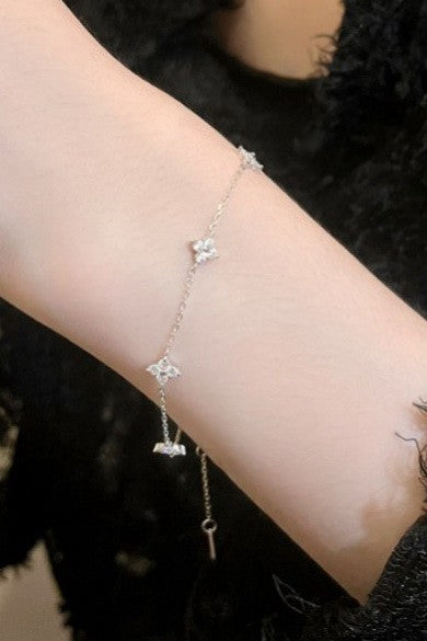 18K STAINLESS STEEL TARNISH FREE FLOWER  BRACELET | 40B5213