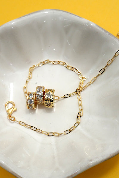 18K STAINLESS STEEL TARNISH FREE BARREL NECKLACE | 40NK9639