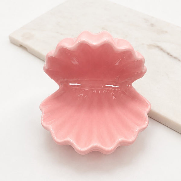 Ceramic Clamshell Decorative Trinket Dish | 40CP100