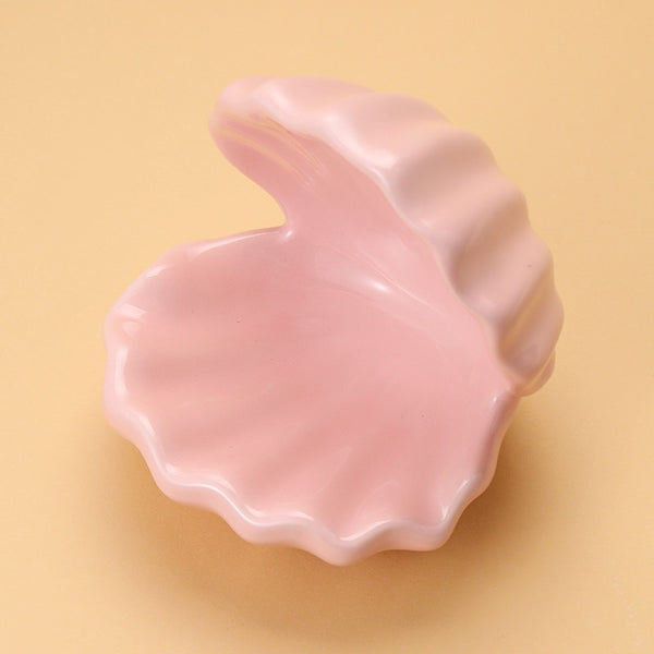 Ceramic Clamshell Decorative Trinket Dish | 40CP100