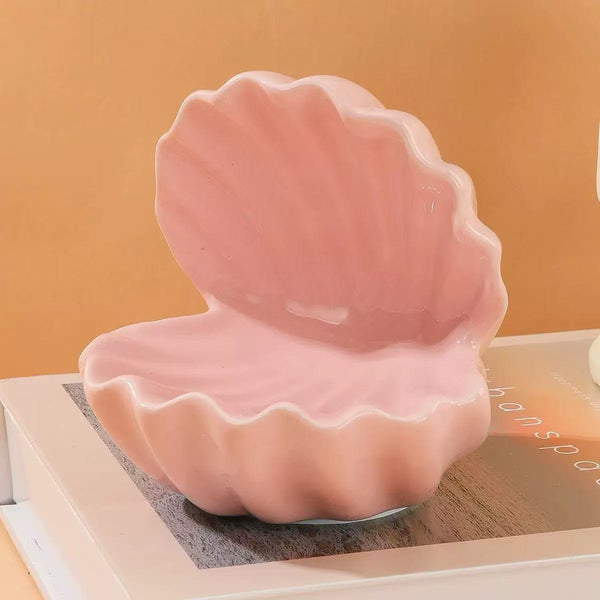 Ceramic Clamshell Decorative Trinket Dish | 40CP100
