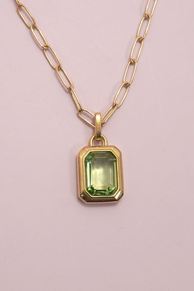 18K STAINLESS STEEL TARNISH FREE SQUARE NECKLACE | 40NK9653