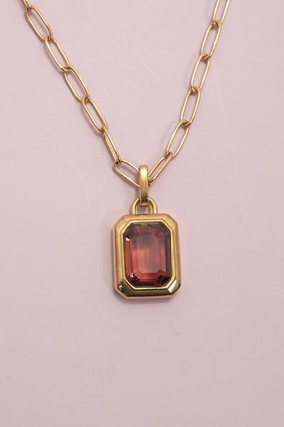 18K STAINLESS STEEL TARNISH FREE SQUARE NECKLACE | 40NK9653