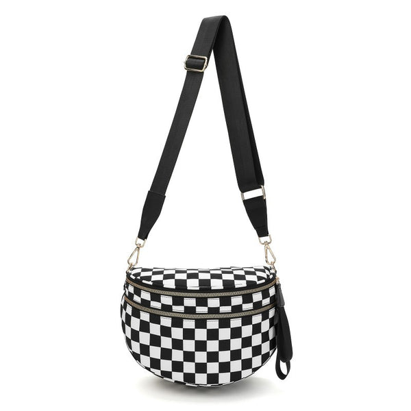 CROSSBODY ZIPPER REMOVAL STRAP SLING BUM BAG | 40P593