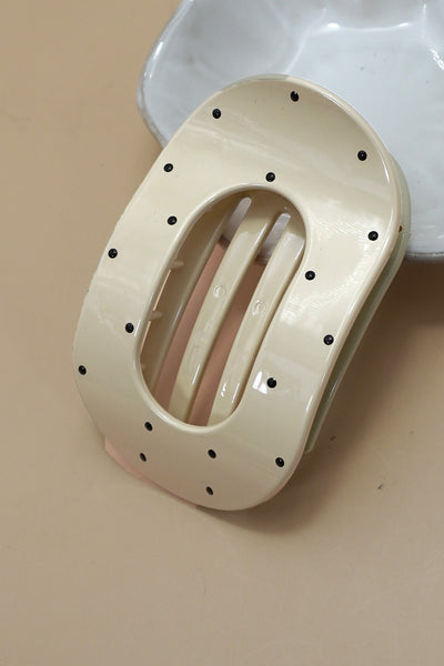 Jumbo Lay Flat Oval Hair Claw Clips Secure Styling | 40H1035