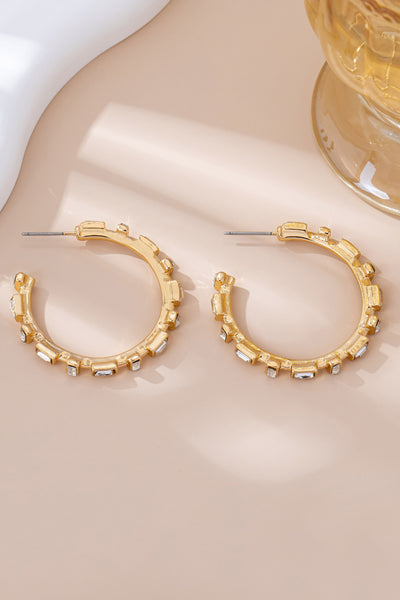 CLASSIC BAGUETTE HOOP EARRING | 80E61574