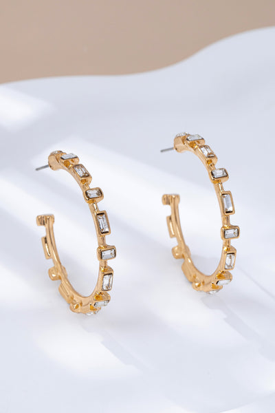 CLASSIC BAGUETTE HOOP EARRING | 80E61574