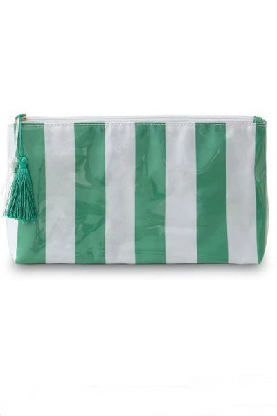 TRAVEL STRIPE COSMETIC MAKEUP POUCH BAG | 40P594