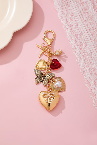 BAG CHARM-HEART BOW BUTTERFLY CHARM KEY CHAIN | 80K093