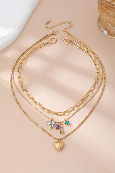 Cluster Charm Layered Mixed Chain Necklace | 80N92693
