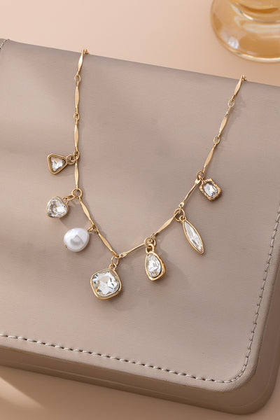 CHARM NECKLACE-MULTI STYLE RHINESTONE CHARM | 80N92685