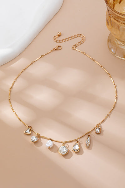 CHARM NECKLACE-MULTI STYLE RHINESTONE CHARM | 80N92685