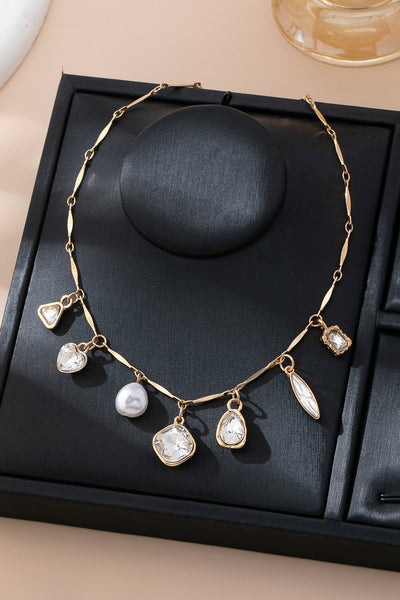 CHARM NECKLACE-MULTI STYLE RHINESTONE CHARM | 80N92685