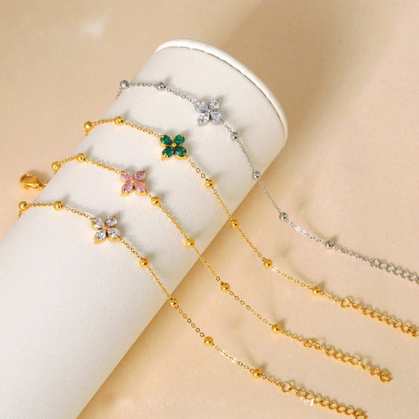 18K STAINLESS STEEL TARNISH FREE GEMSTONE BRACELET | 40B5219