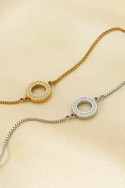 18K STAINLESS STEEL TARNISH FREE GEMSTONE BRACELET | 40B5220