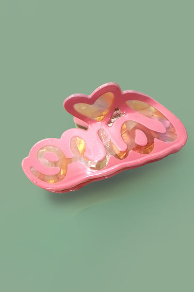 VALENTINE'S Love Script Hair Claw Clips | 40H1038