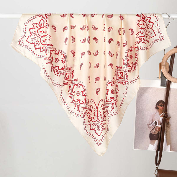 Paisley Bandana Print Square Scarf | 40SC760