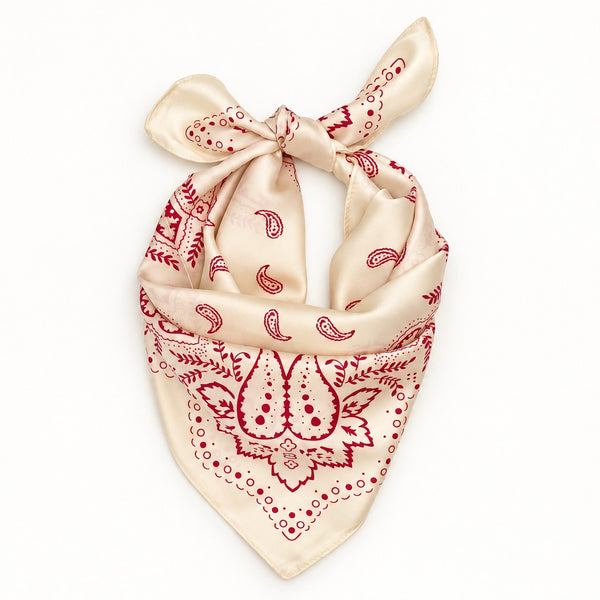 Paisley Bandana Print Square Scarf | 40SC760