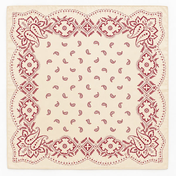 Paisley Bandana Print Square Scarf | 40SC760