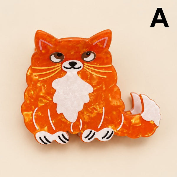 Whimsical Cat Shaped Hair Claw Clips | 40H1227