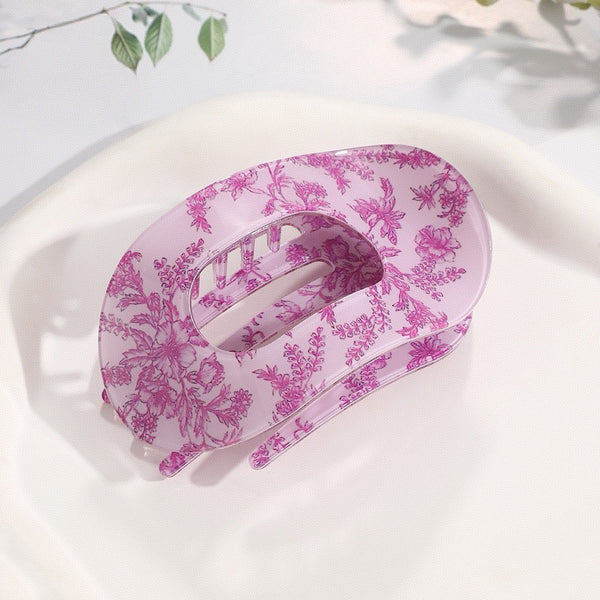 Jumbo Lay Flat Oval Hair Claw Clips Secure Styling | 40H1043