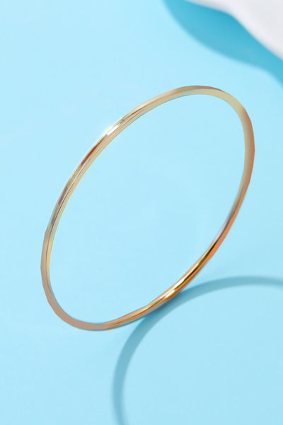 18K NON-TARNISH WATERPROOF STAINLESS STEEL BANGLE | 40B5237
