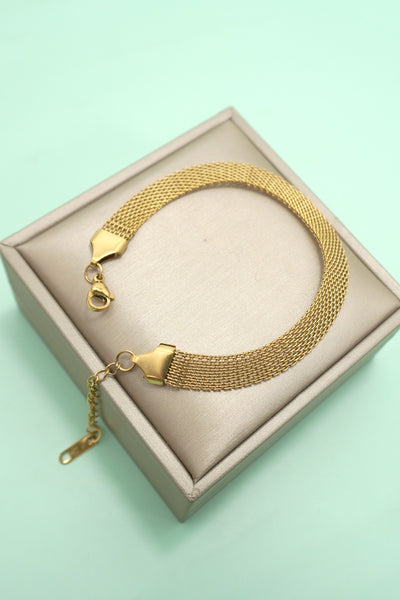 STAINLESS STEEL TARNISH FREE CHUNKY CHAIN BRACELET | 40B5236