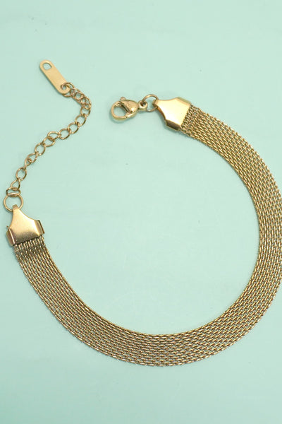 STAINLESS STEEL TARNISH FREE CHUNKY CHAIN BRACELET | 40B5236