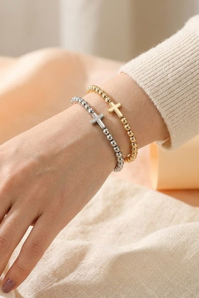 CROSS BALL CHAIN BRACELET | 40B5239