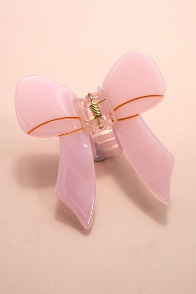 Marble & Pastel Bow Hair Claw Clips | 40H1059