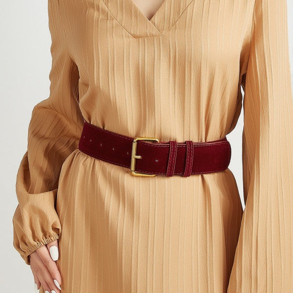 Vintage Inspired Belt with Gold Buckle | 40BT661