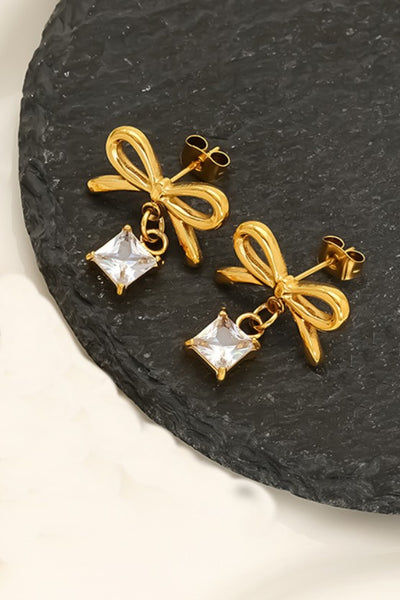 18K STAINLESS STEEL TARNISH FREE DROP EARRINGS | 40E468
