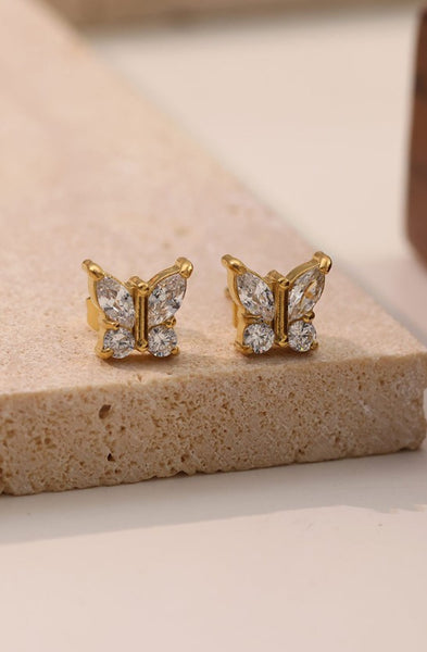 18K STAINLESS STEEL TARNISH FREE STUD EARRINGS | 40E469