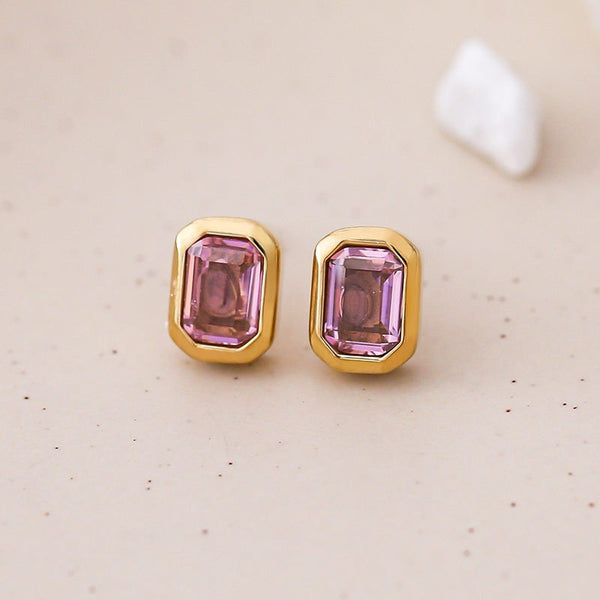 18K STAINLESS STEEL TARNISH FREE CRYSTAL EARRINGS | 40E472