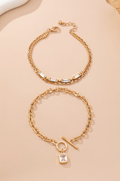 Multi Baguette Crystals & Toggle Clasp | 80B1650
