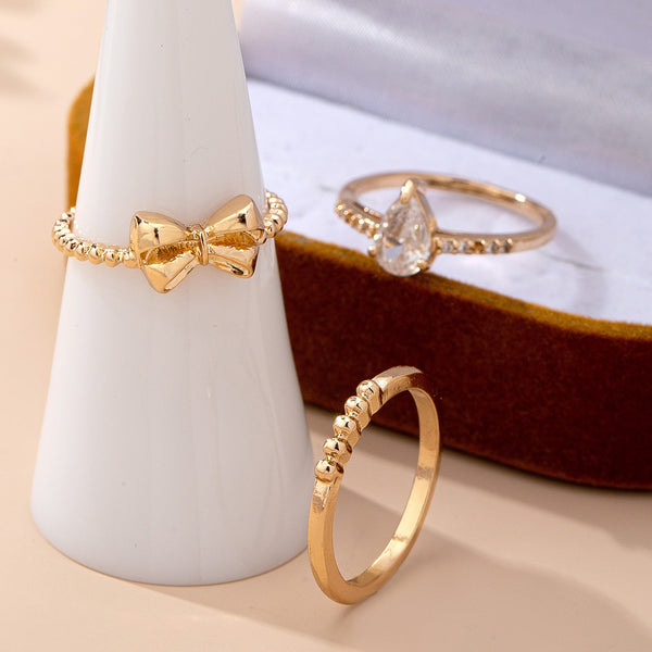 Multi Rhinestone Band Ring | 80R215