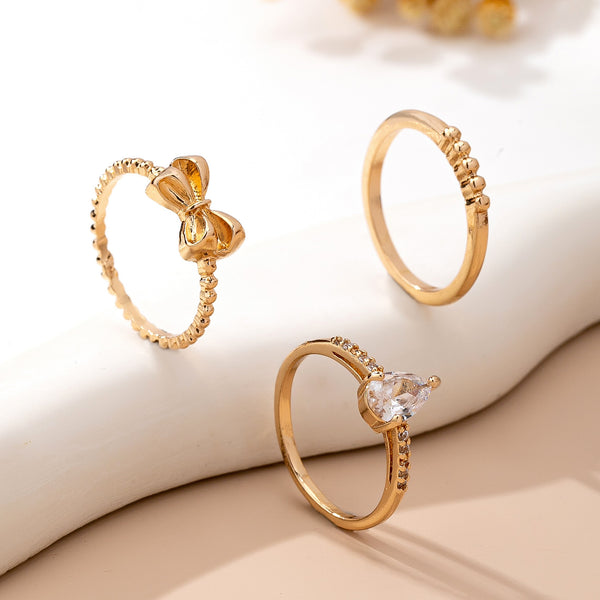 Multi Rhinestone Band Ring | 80R215
