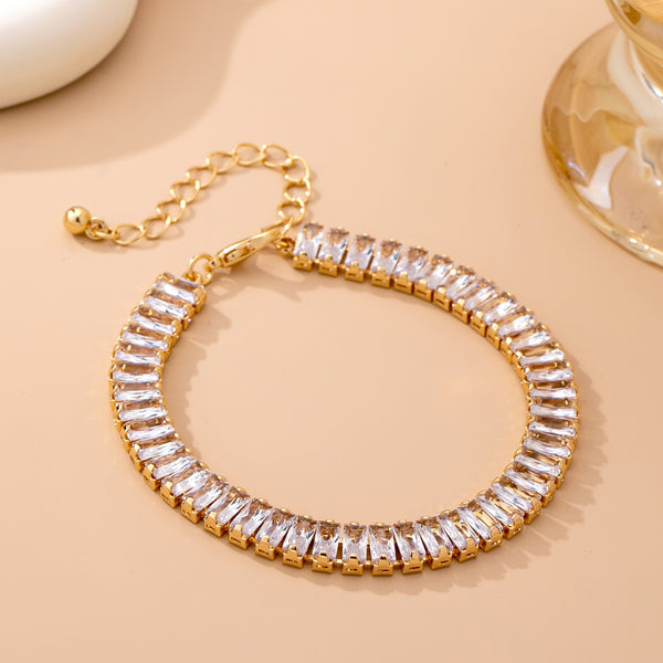 Baguette Crystal Tennis Bracelet | 80B1658