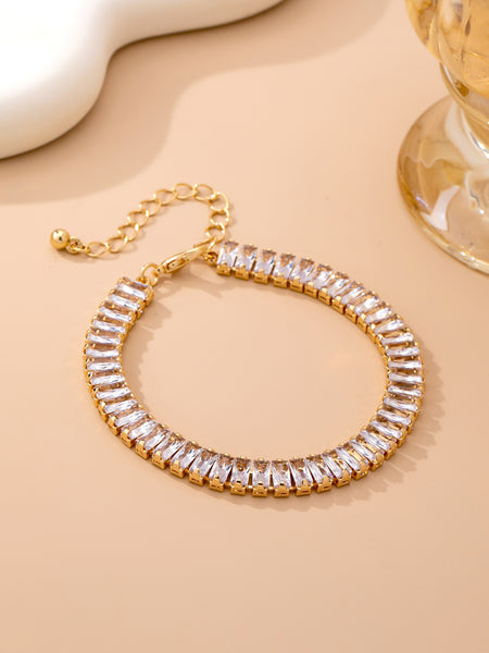 Baguette Crystal Tennis Bracelet | 80B1658