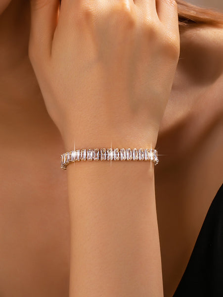 Baguette Crystal Tennis Bracelet | 80B1658