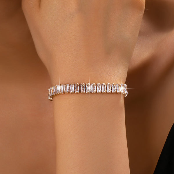 Baguette Crystal Tennis Bracelet | 80B1658