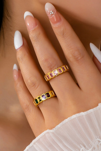 Rhinestone Eternity Band Ring | 80R217