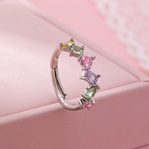 Rainbow Gem Eternity Ring | 80R221