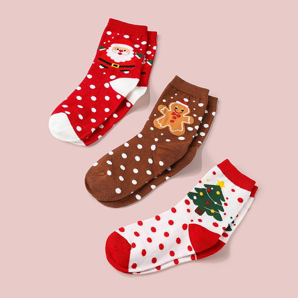 Festive Holiday Polka Dot Crew Socks | 40S02102